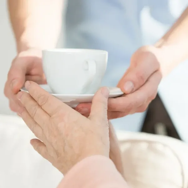 A warm drink shared with a friend is a wonderful thing.